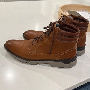 Johnston & Murphy Brown Leather Boots, Men's XC4 Tanner Plain Toe Boots